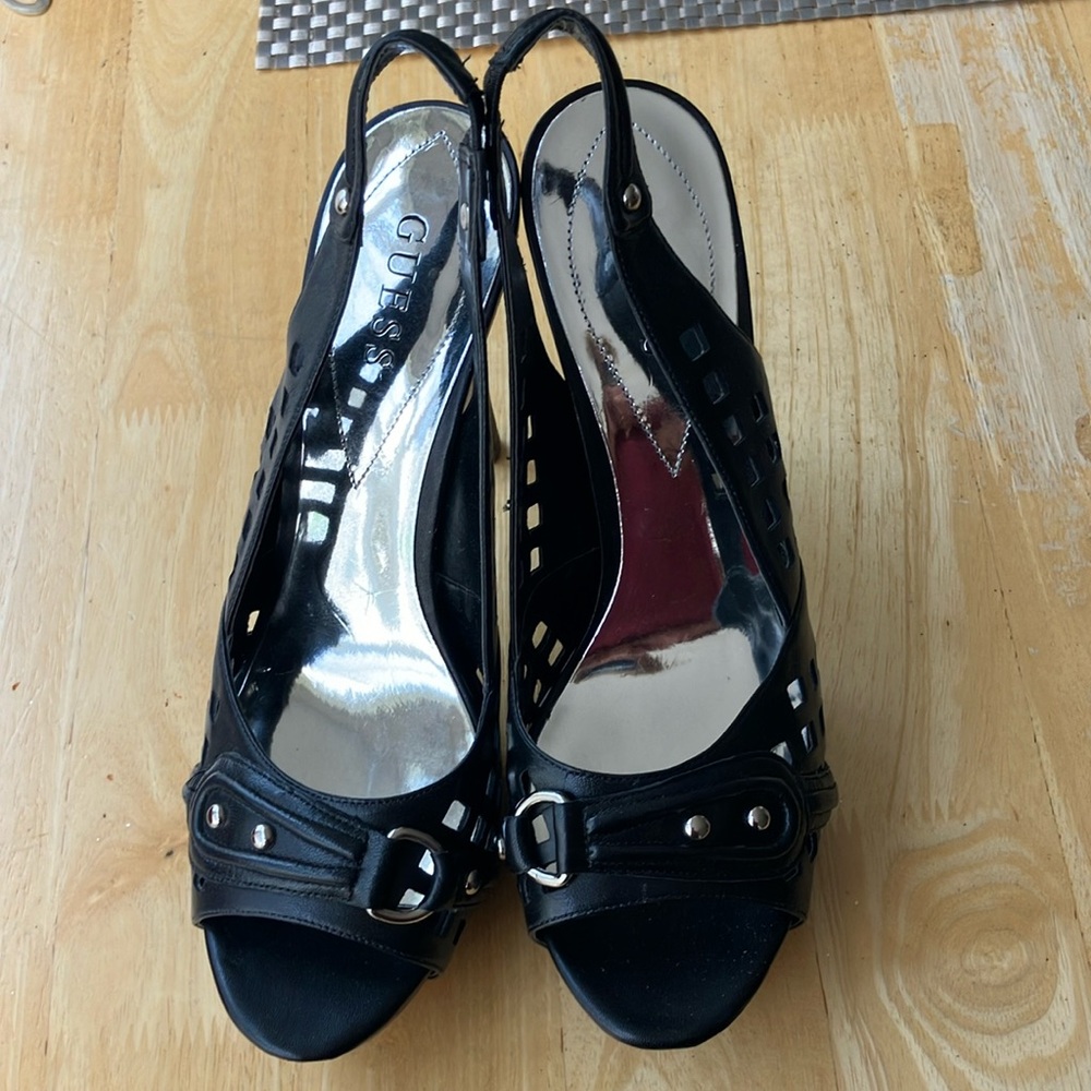 Guess women’s Rosetta Stiletto black leather